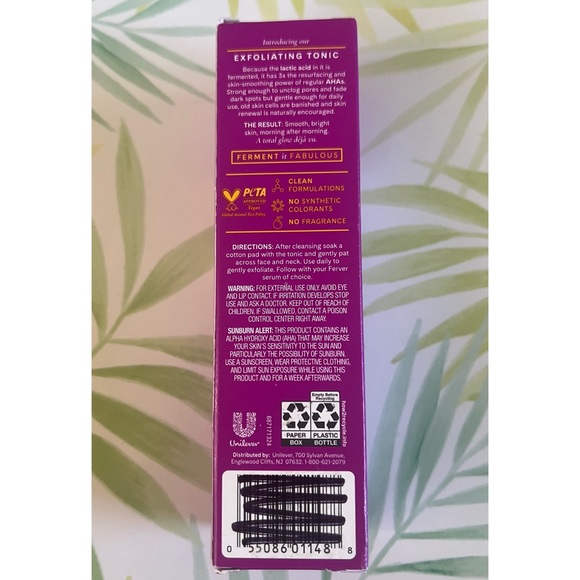 Ferver Fermented Lactic Acid Exfoliating Tonic, 4 oz, BNIB - Picture 3 of 4